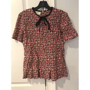 MARNI silk blouse red size 40 IT (XS)